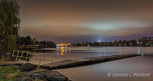 Lower Reach At Night_46246-8.jpg - Photographed along the Rideau Canal Waterway at Smiths Falls, Ontario, Canada.